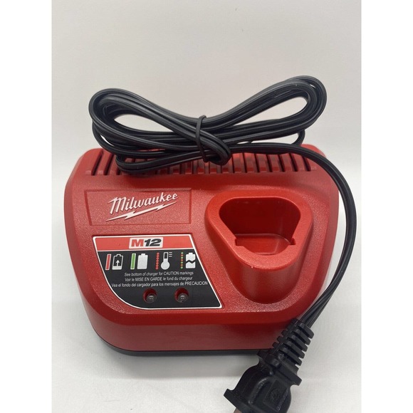 Milwaukee 48-59-2401 M12 12V 12 Volt Lithium Ion Battery Charger Genuine OEM - Picture 10 of 10